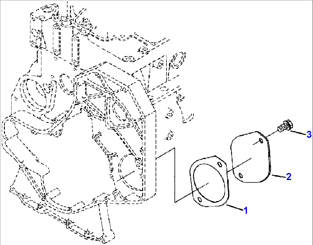 FIG. A7115-A2A1 FRONT GEAR TRAIN ACCESSORY DRIVE COVER