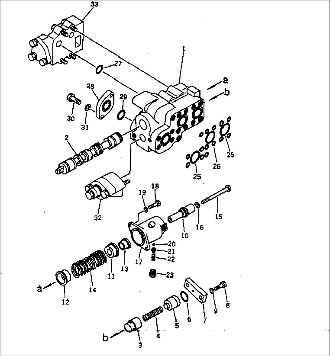HYD.TANK AND CONTROL VALVE (VALVE1/2)(1-SPOOL)