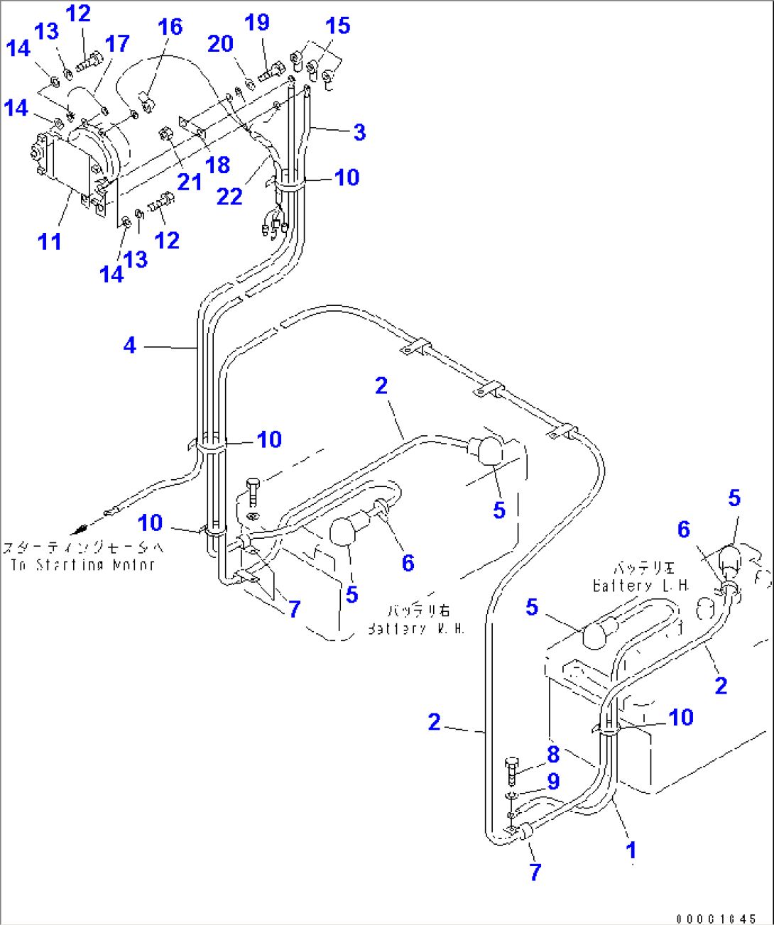 ELECTRICAL SYSTEM (BATTERY LINE)(#10001-11609)