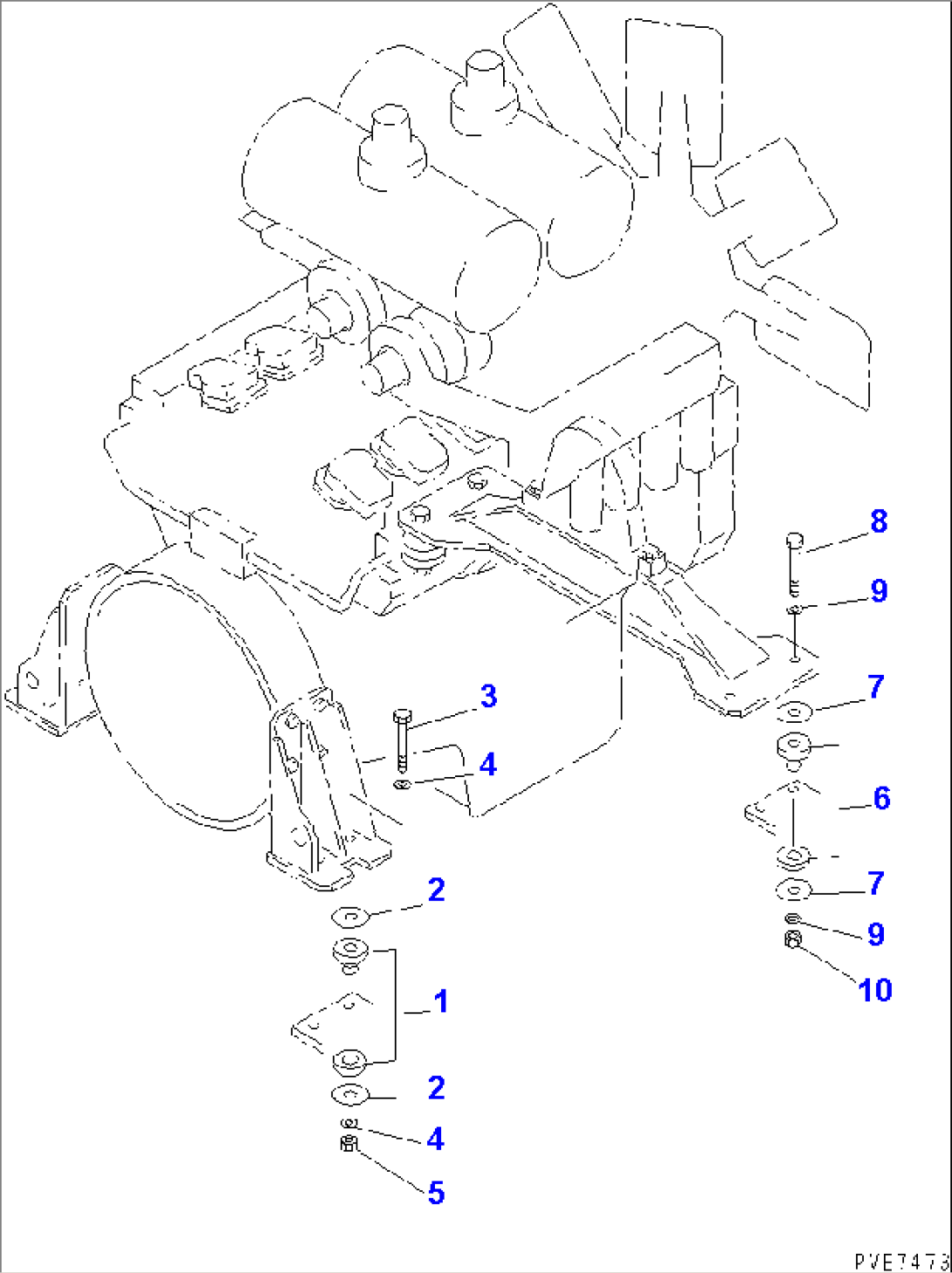 ENGINE MOUNTING PARTS