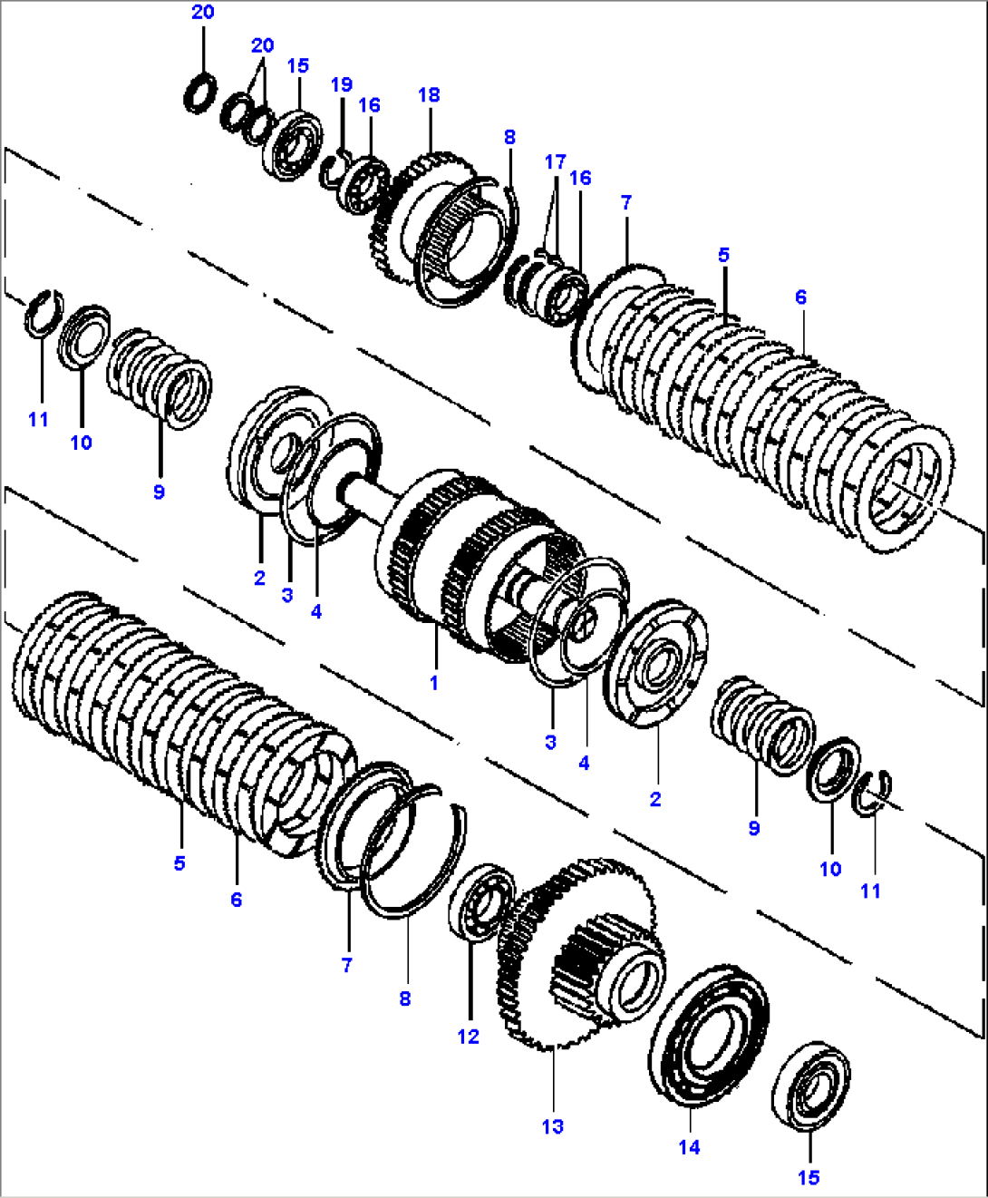 FIG. F5250-01A2 CLUTCH PACK - 2 AND 6