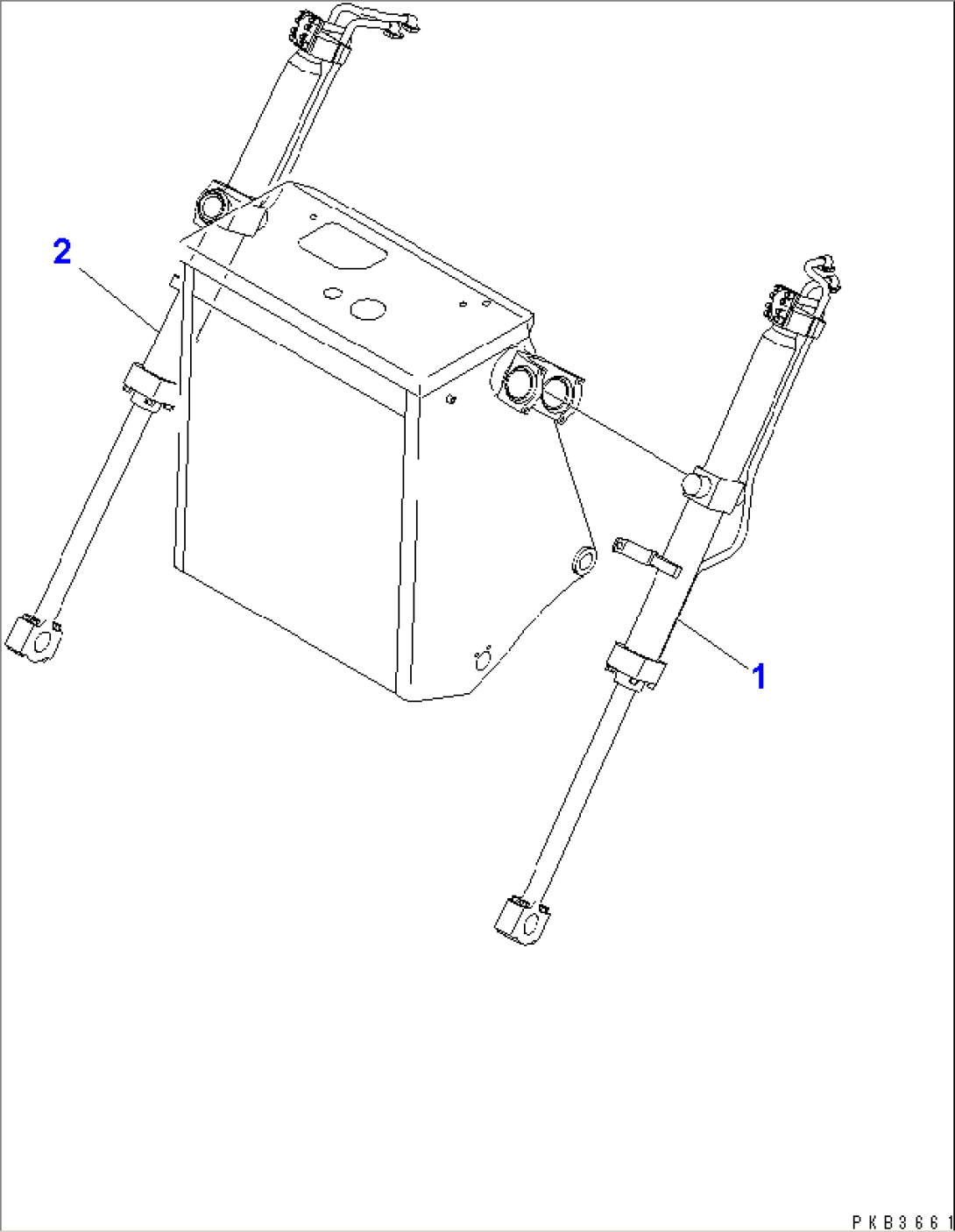 TILT SEMI-U BLADE (WITH BUSHING) (LIME STONE SPEC.)(#17578-)