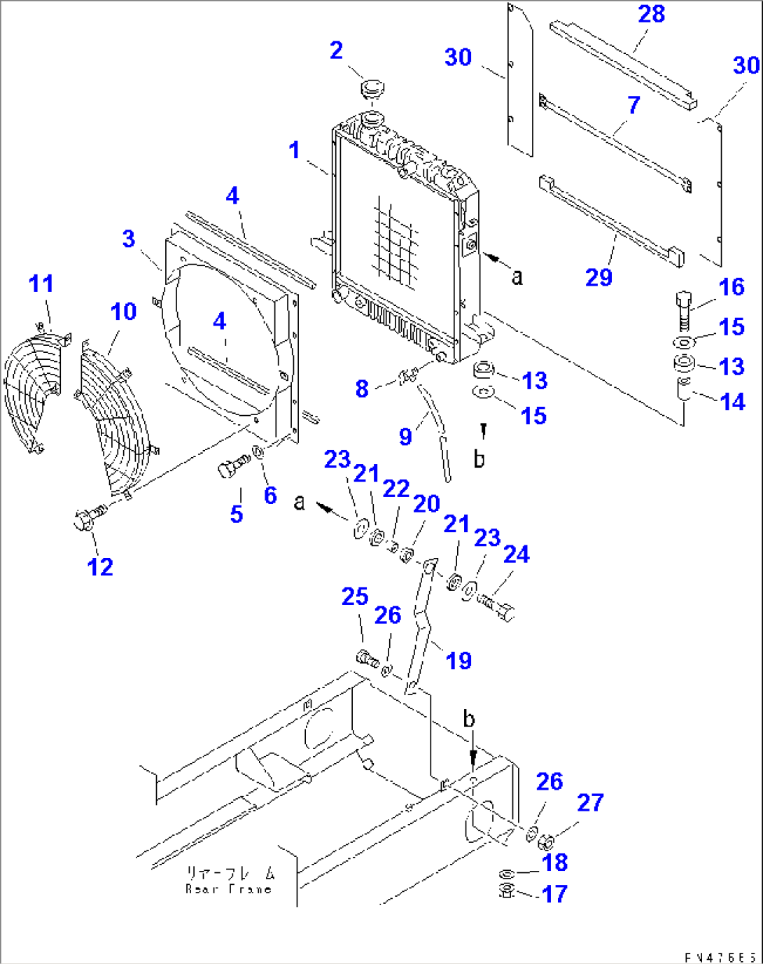 ANTI CLOG RADIATOR(#50001-)