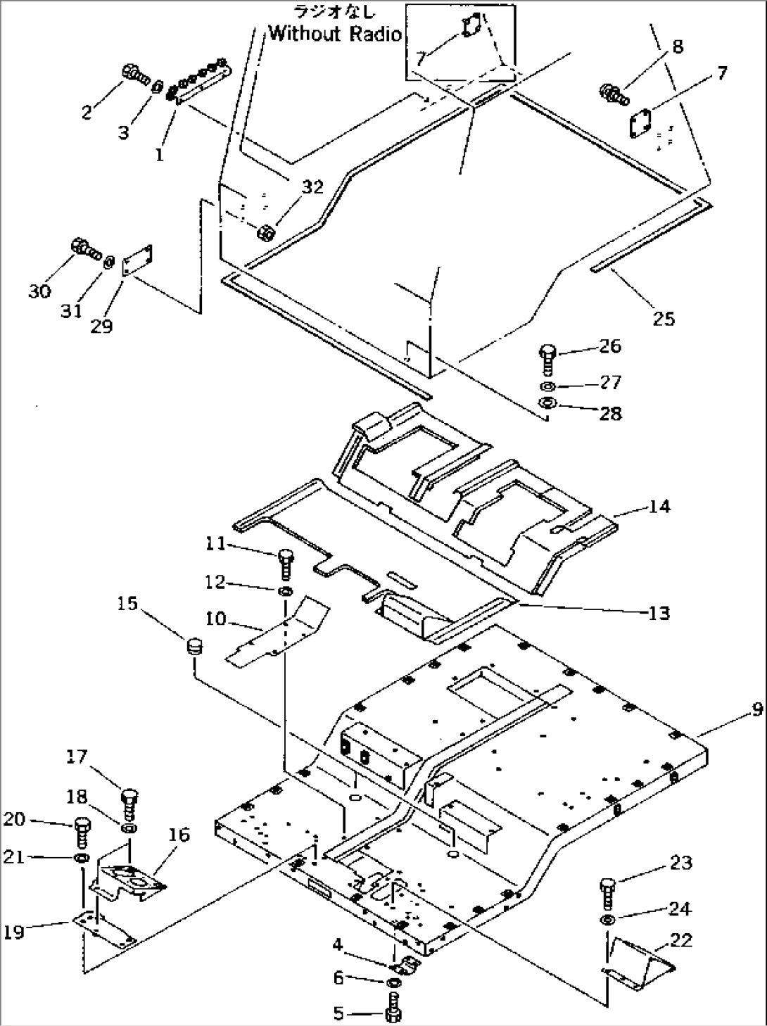 CAB INTERIOR (3/3) (FOR AUTO GREASE SYSTEM)(#2002-)