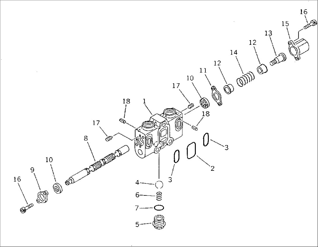 BLADE CONTROL VALVE (4/5) (WITH SCRAPER)(#3001-)