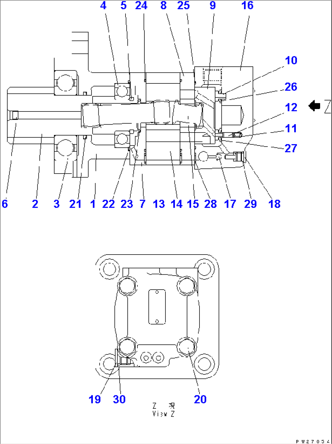 FEEDER MOTOR (INNER PARTS)