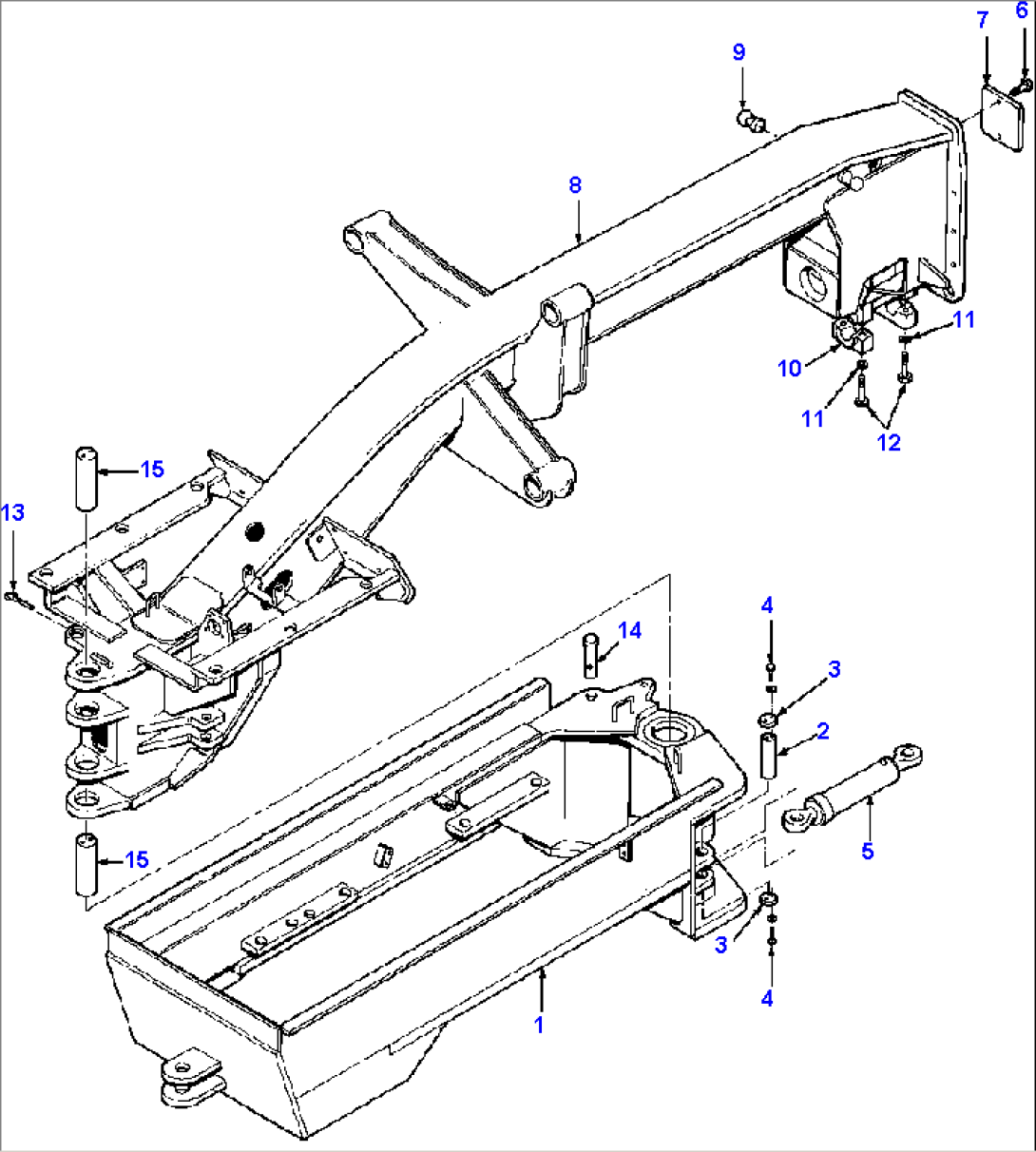 MAIN FRAME R.H. BIASED BLADE SUSPENSION - 670A/AW-2A