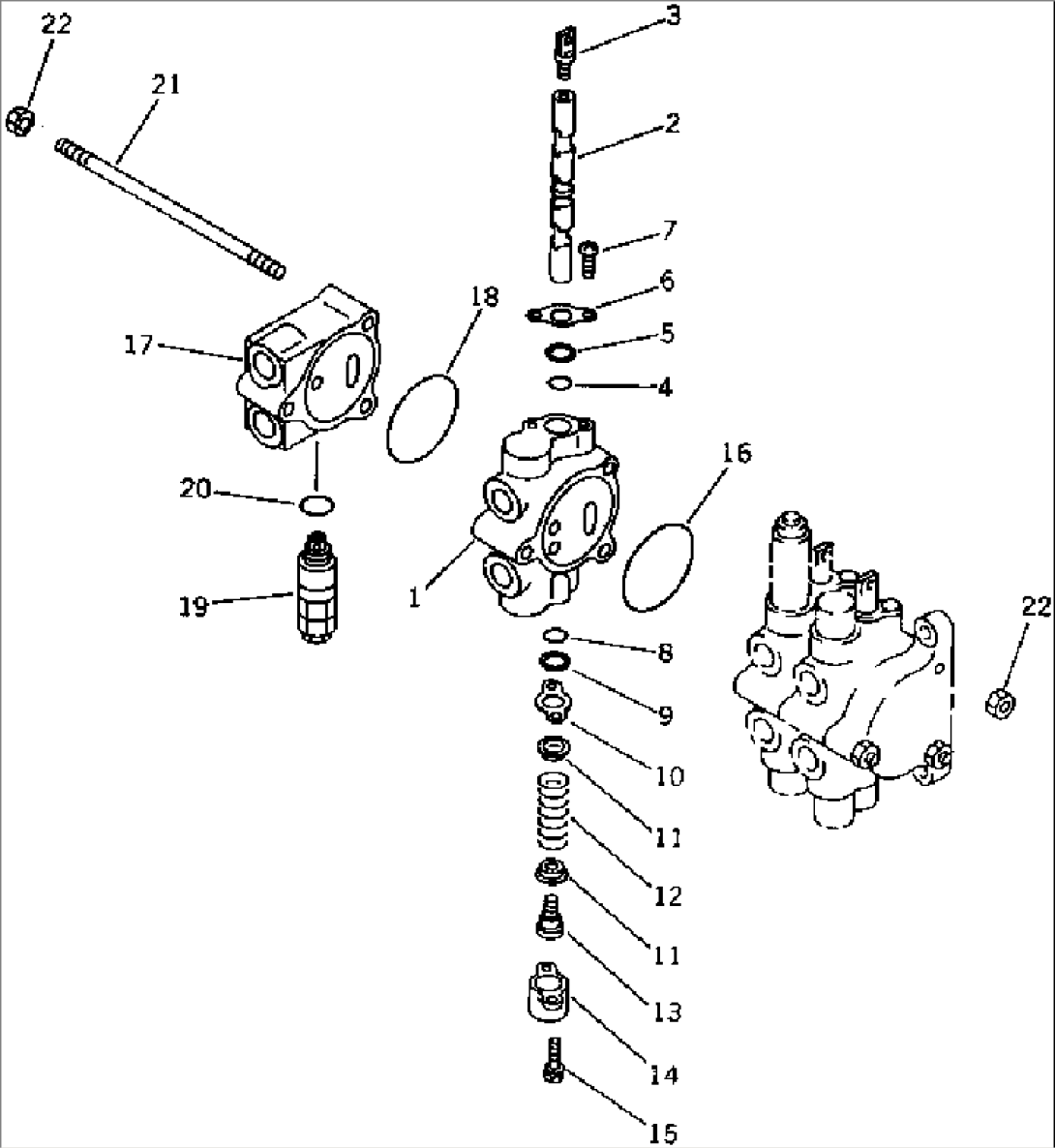 CONTROL VALVE¤ FRONT L.H. (1/2)