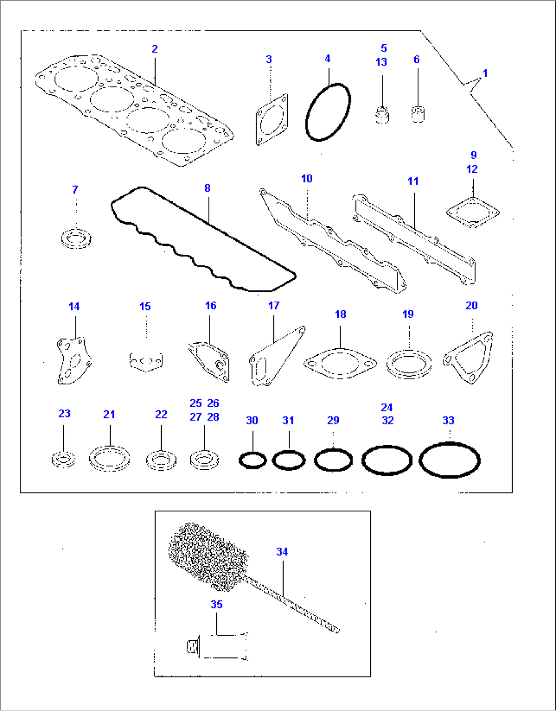 GASKET SET - TOOL (OPTIONAL)