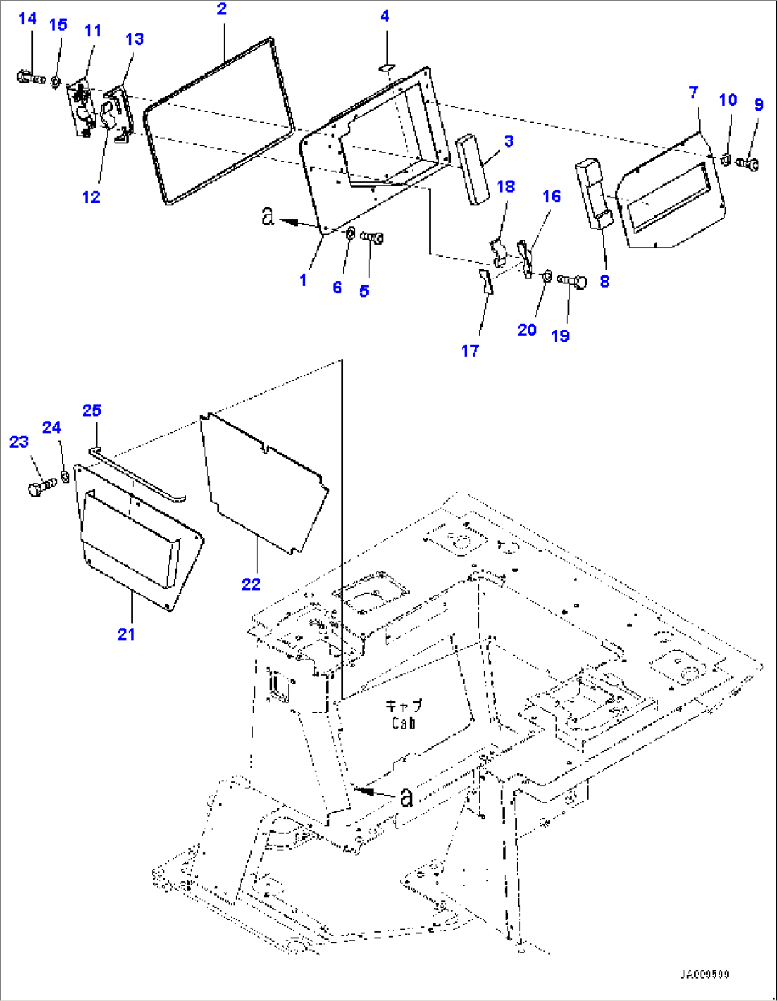 Cab, Floor Cover (#80179-)