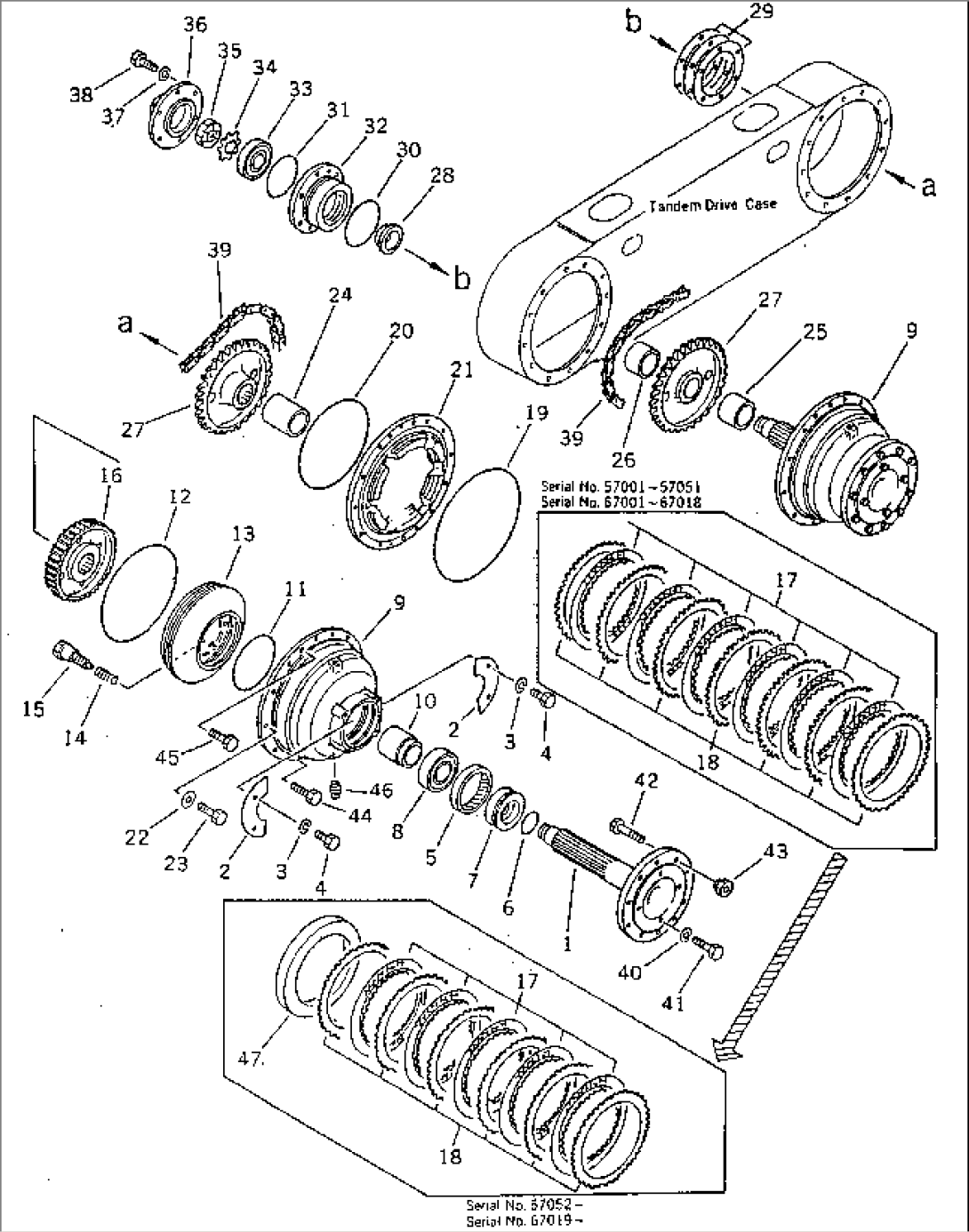 TANDEM DRIVE CASE¤ CHAIN A