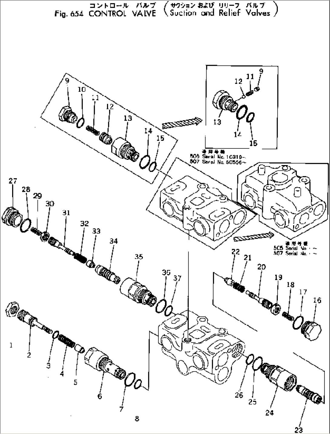 CONTROL VALVE (SUCTION AND RELIEF VAVLE)