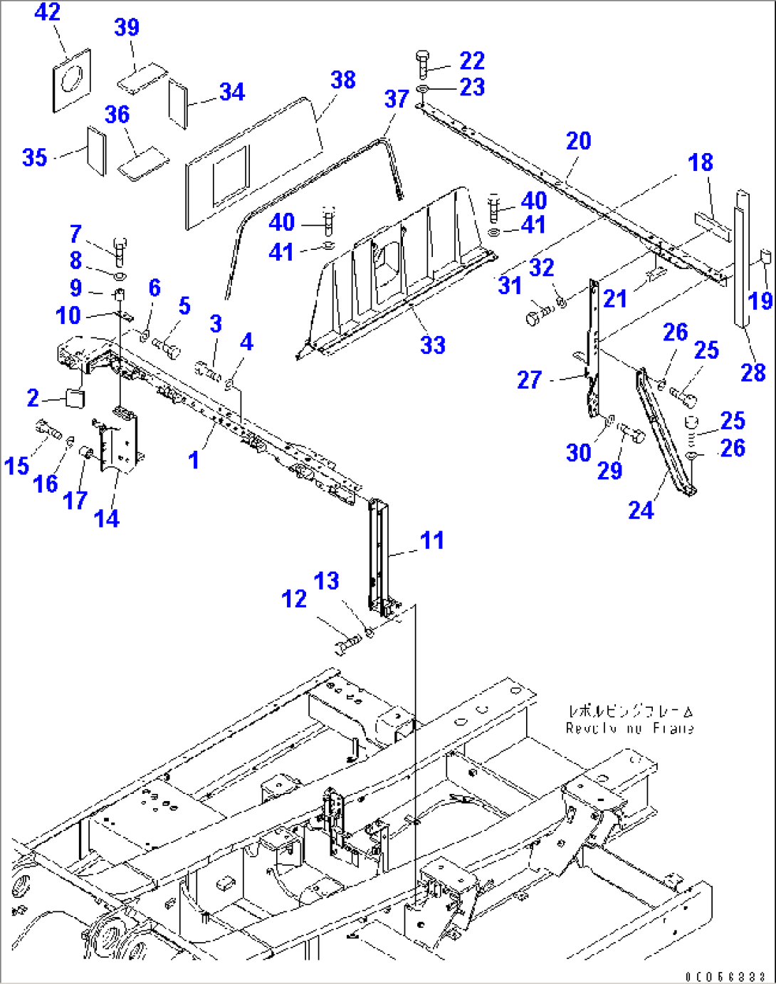 FRAME (ENGINE ROOM) (MACHINE CAB) (KAL SPEC.)(#55132-)