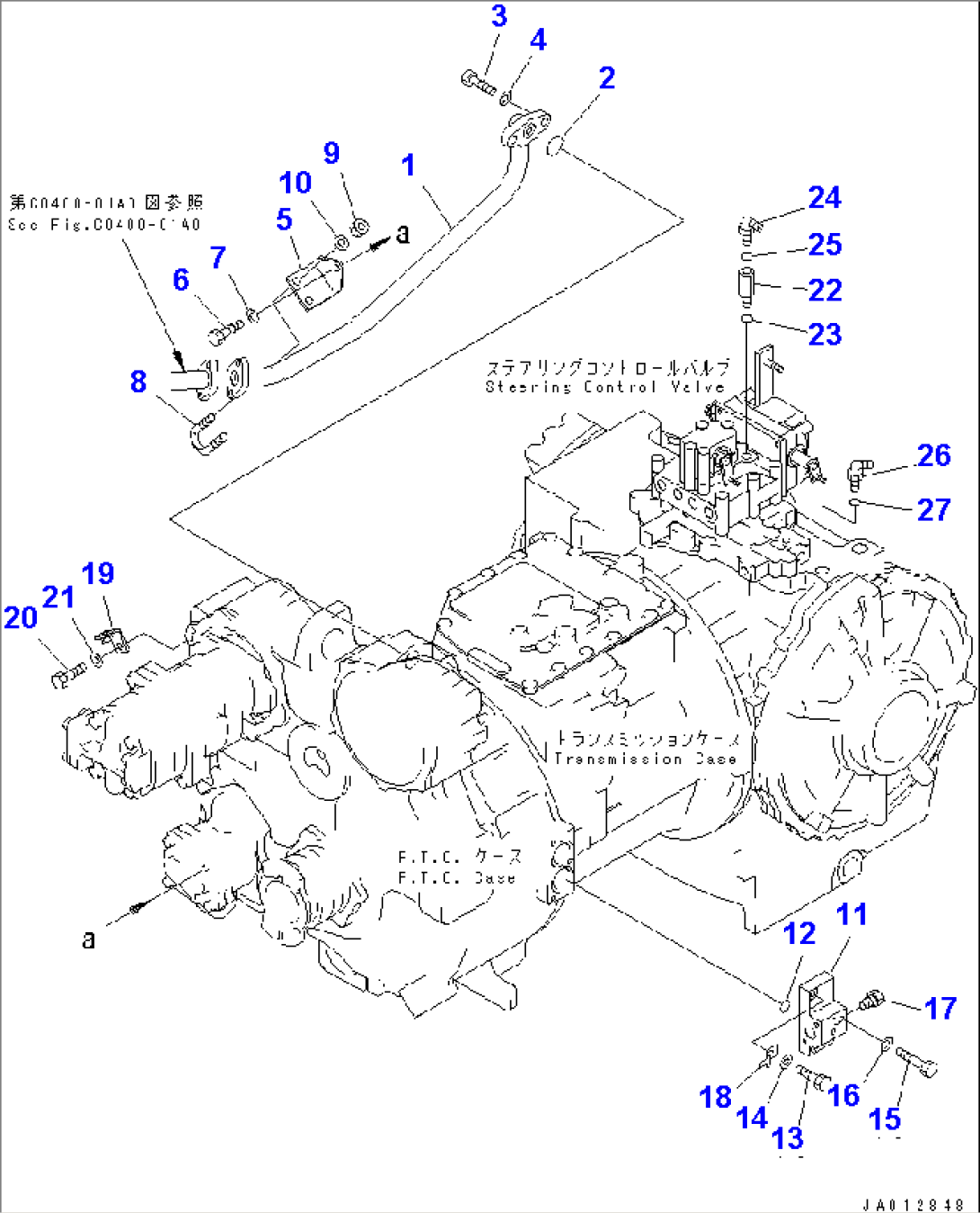 P0WER TRAIN PIPING (2/2) (COLD WEATHER (B) SPEC.)(#65275-)