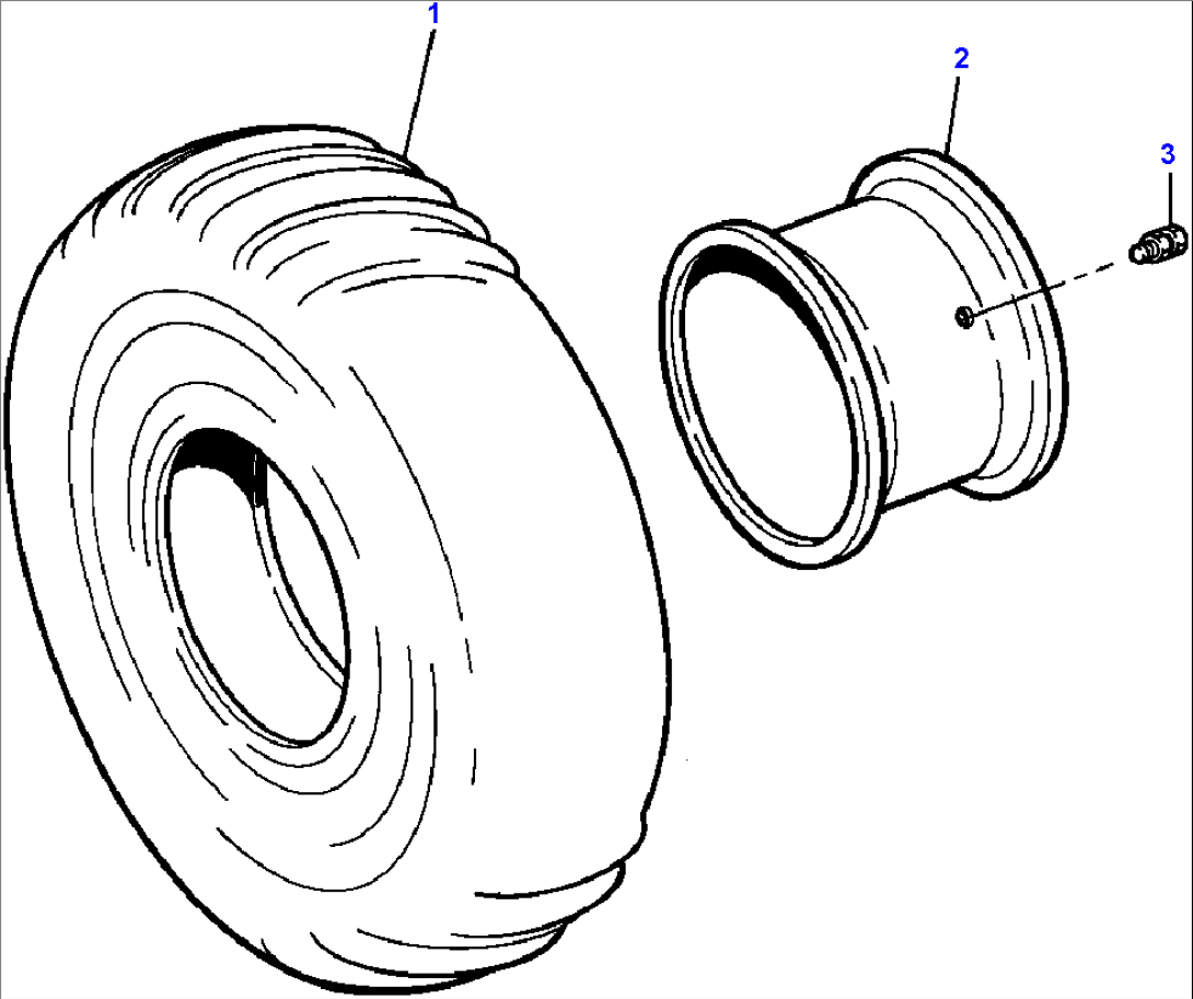 TIRES AND WHEELS - 16.9 X 24 51OC ONLY