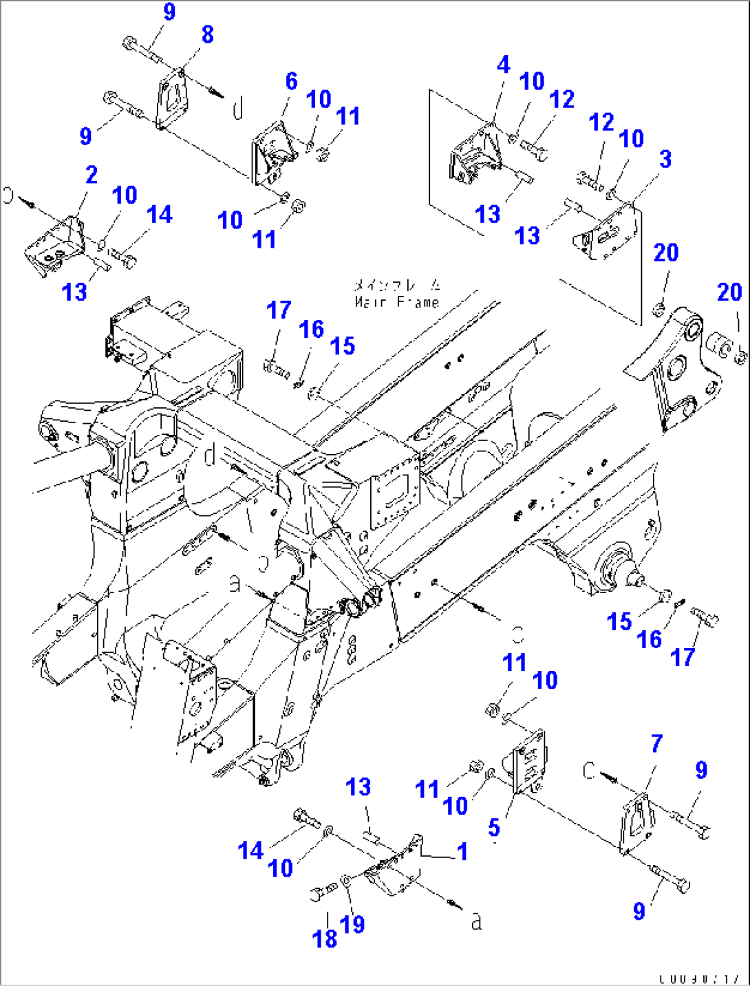 MAIN FRAME (BRACKET)(#7169-)