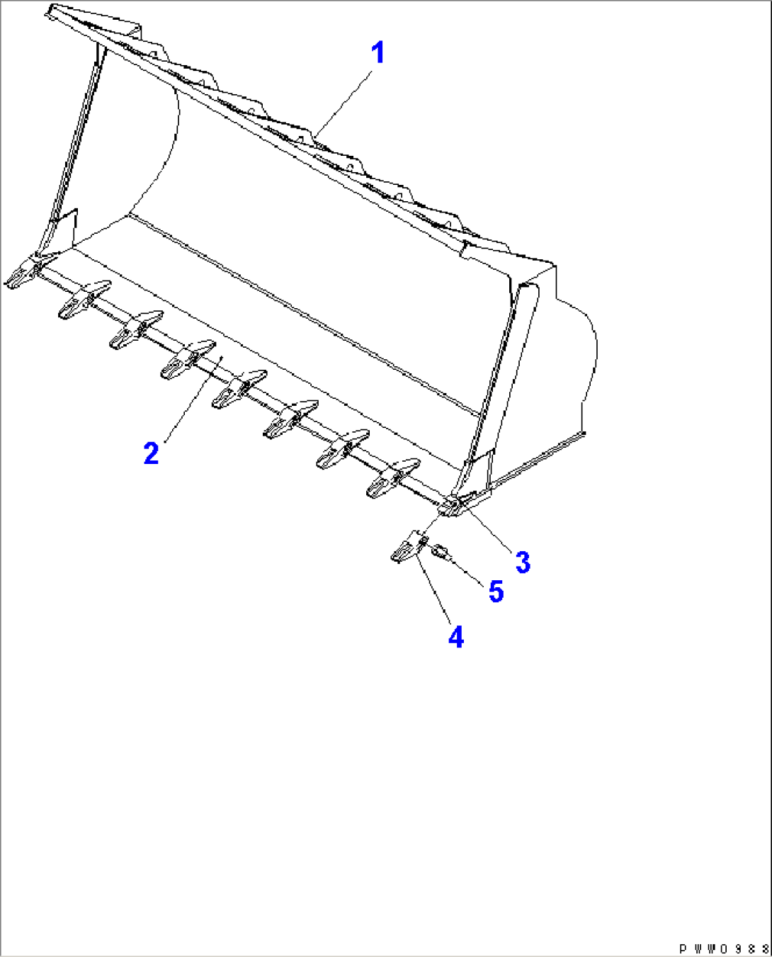 BUCKET 3.9M3(#54101-)