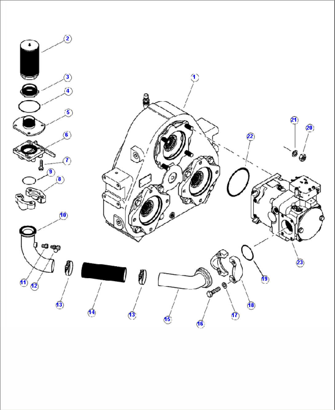 H0300-01A0 IMPLEMENT PUMP MOUNTING