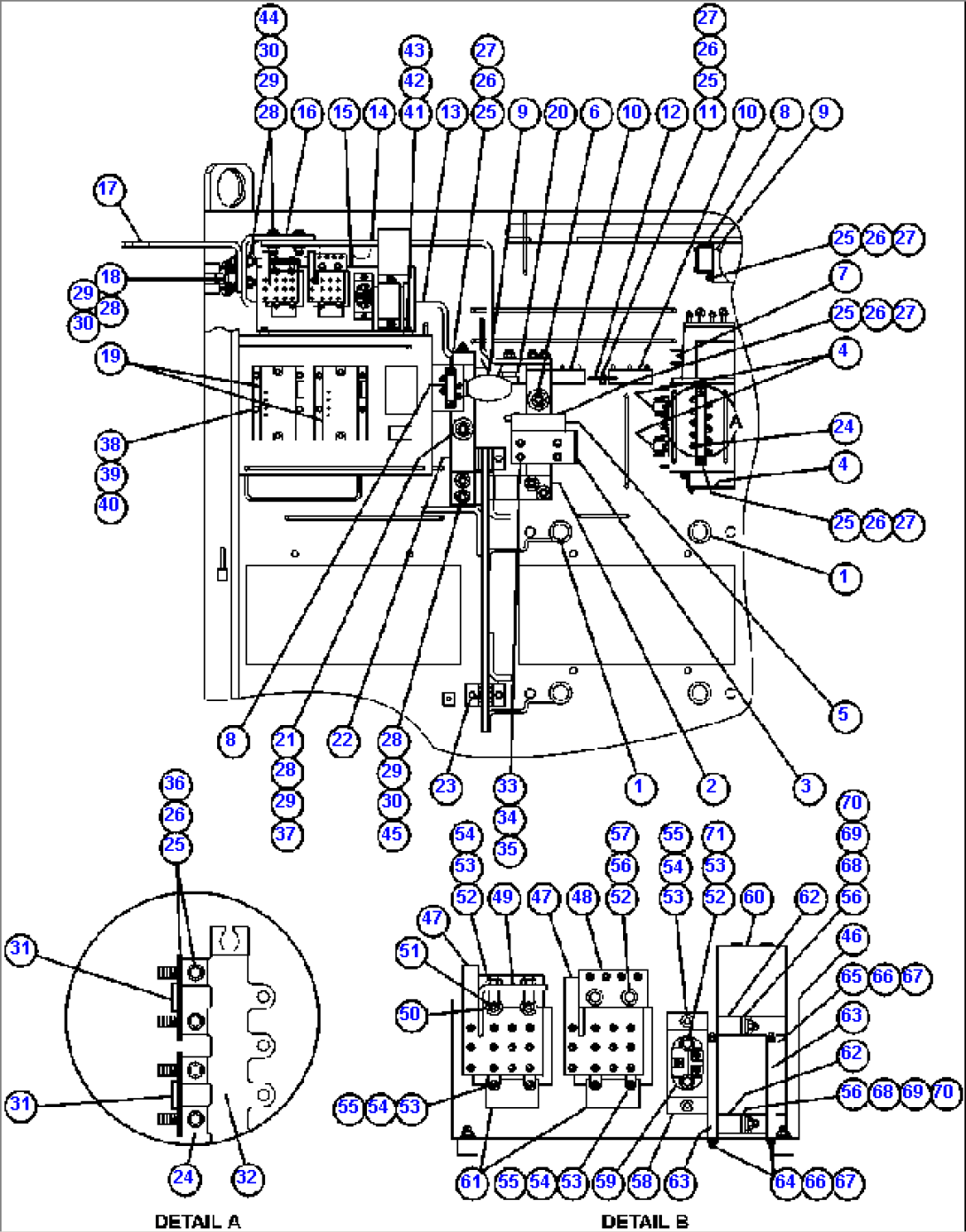CONTROL CABINET (INSIDE TOP LEFT FRONT)