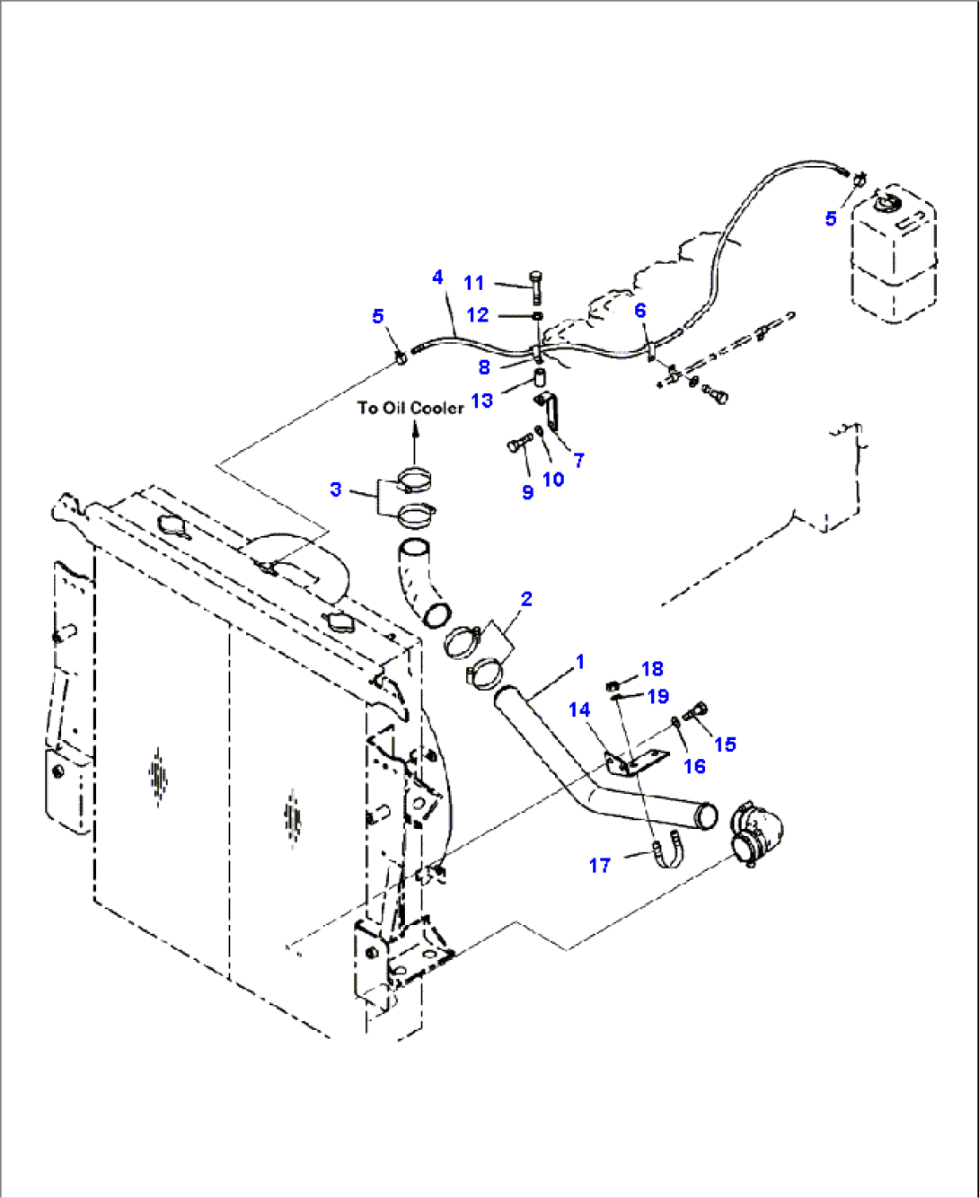 C0110-08A0 RADIATOR (2/2) COOLANT LINE