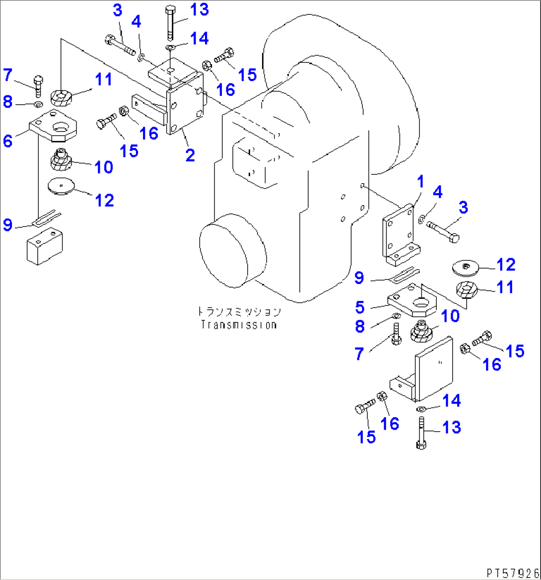 TRANSMISSION MOUNTING PARTS