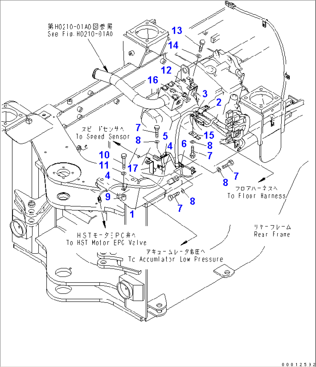 REAR HARNESS (4/4) (HST HARNESS)