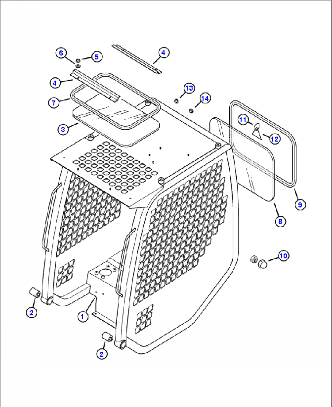 K4550-01A01 ROPS CAB - TYPE 2 STRUCTURE