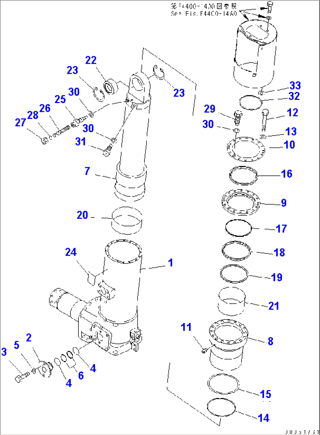 FRONT AXLE (R.H.) (FRONT SUSPENSION ASS