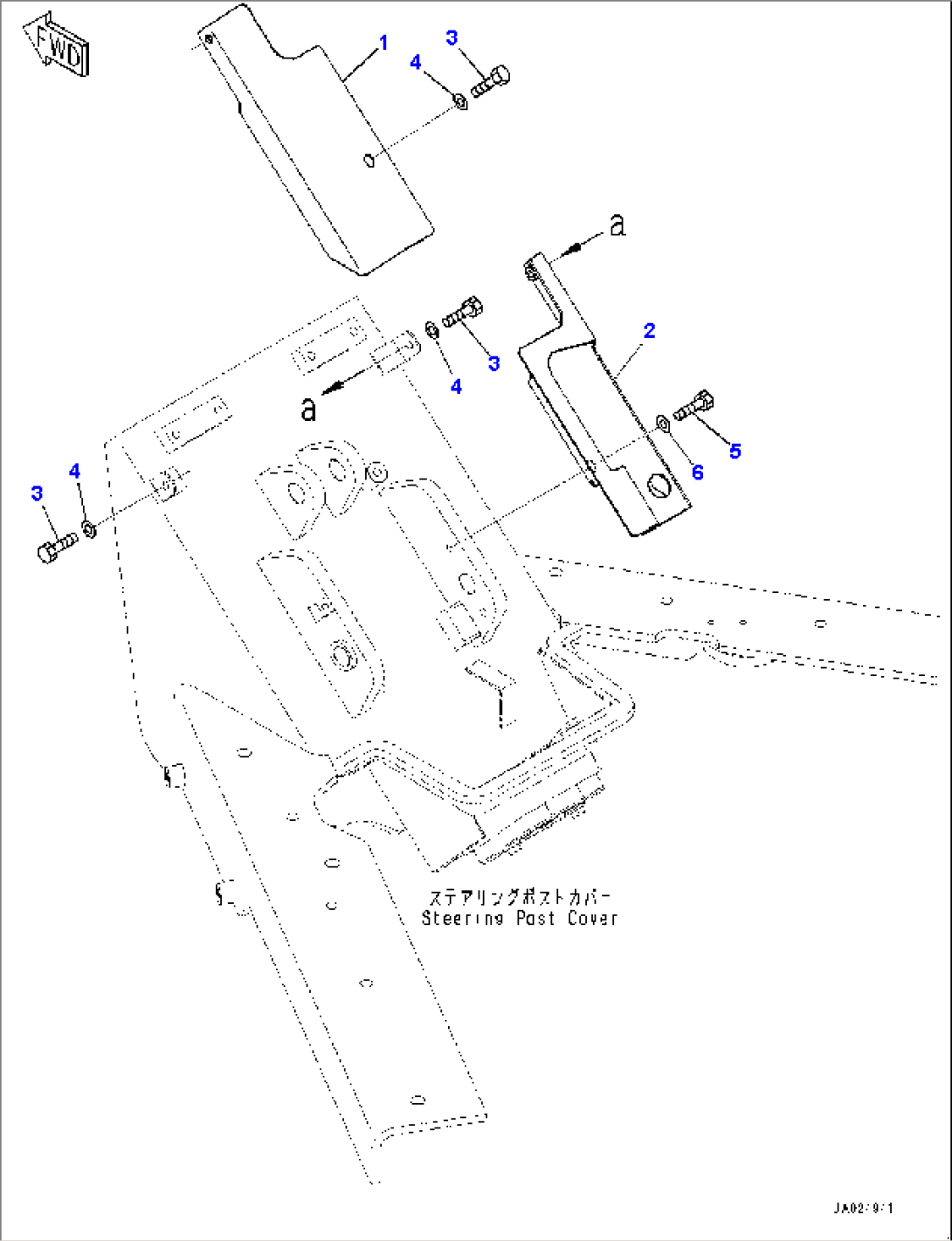 Floor Frame, Bracket (1/2) (#1001-)