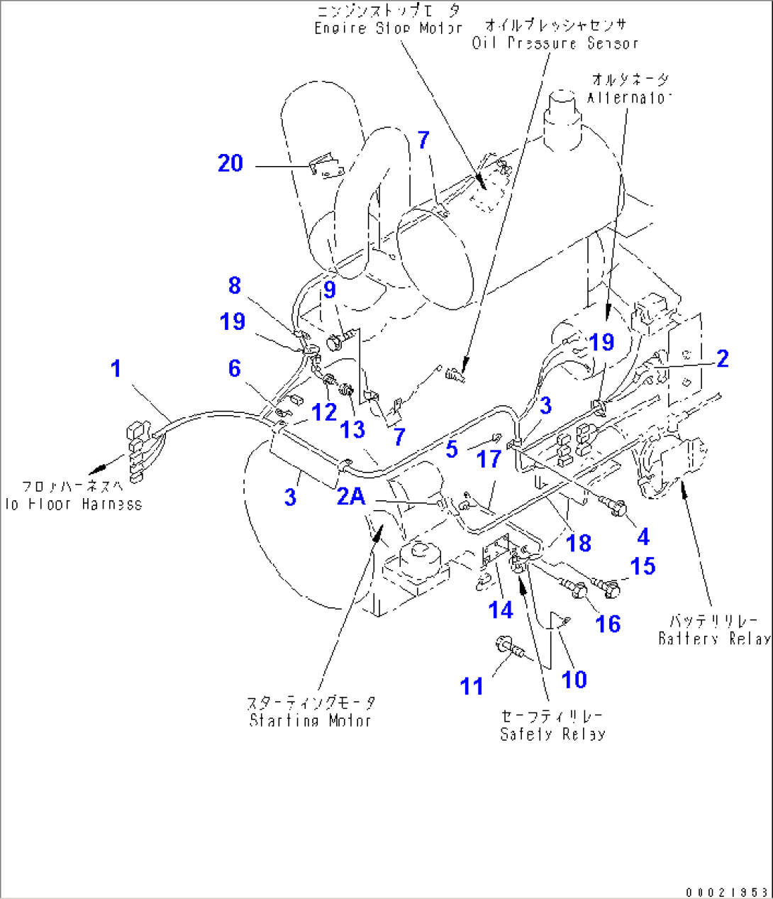 ENGINE (ENGINE HARNESS)(#11087-12000)