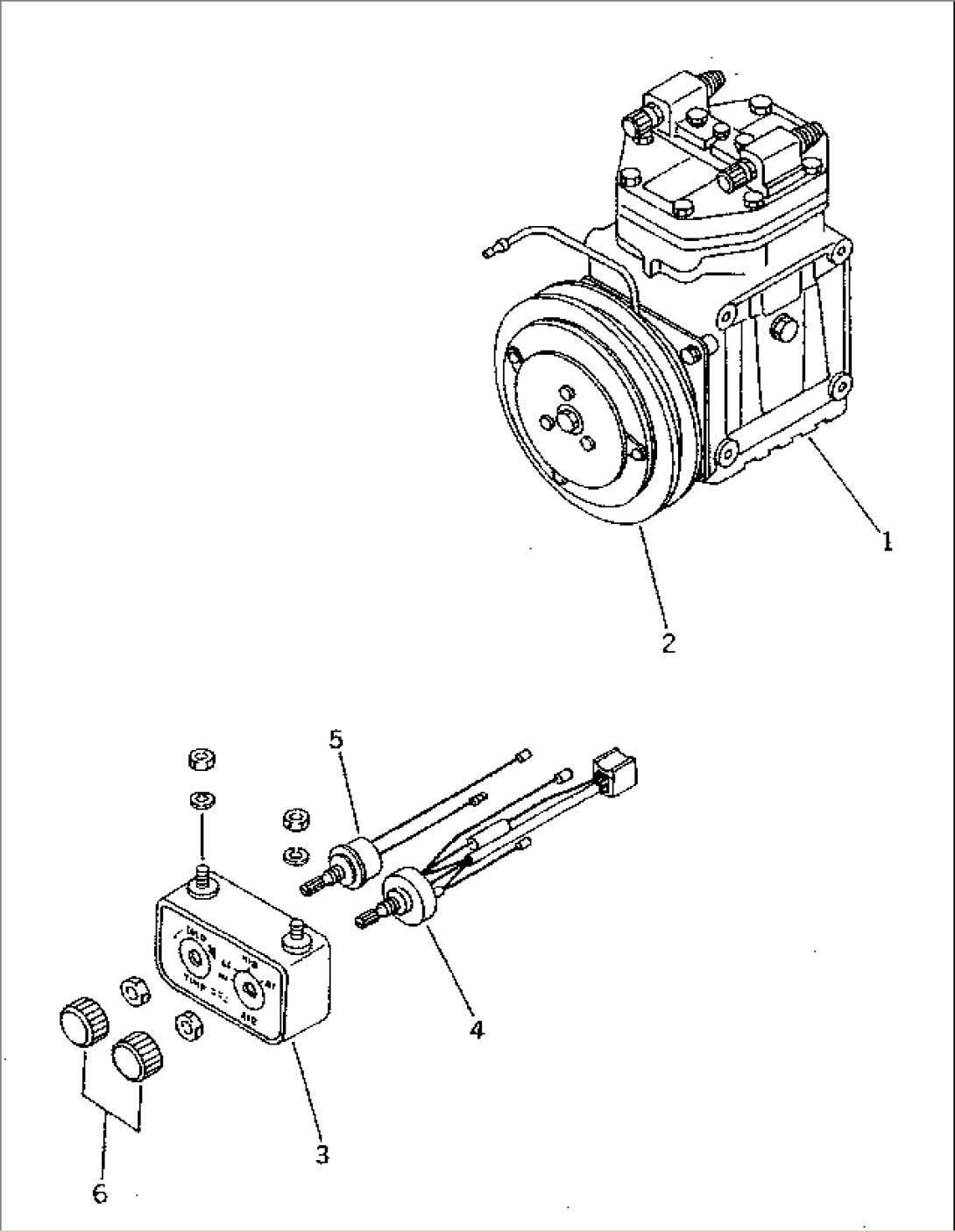 COMPRESSOR AND CONTROL PANEL (CAR COOLER)