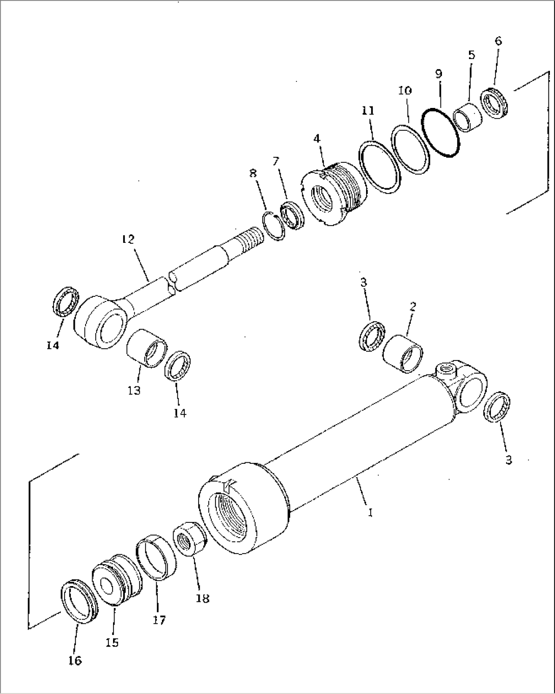 DUMP CYLINDER (FOR HIGH LIFT)(#10001-11999)