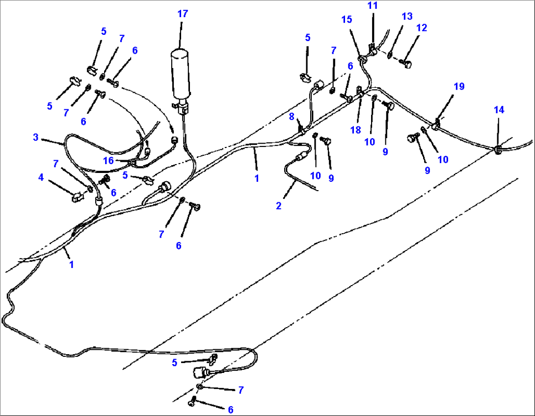 FIG NO. 1541 ELECTRICAL SYSTEM REAR FRAME LINE