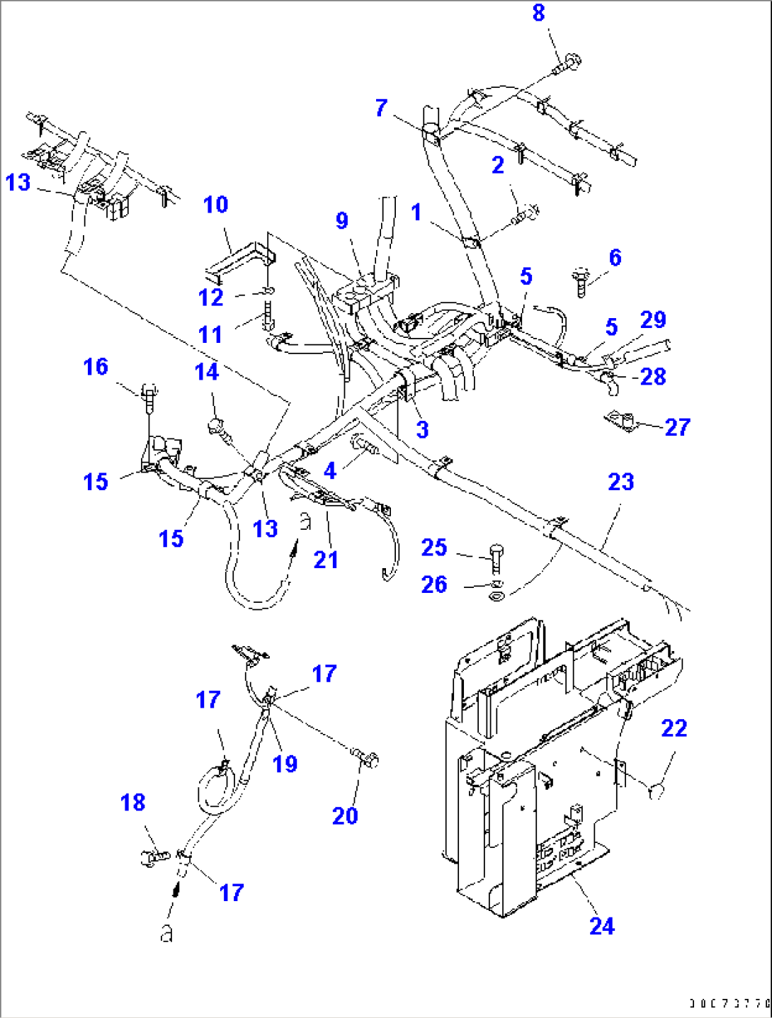 FLOOR FRAME (WIRING HARNESS MOUNTING)