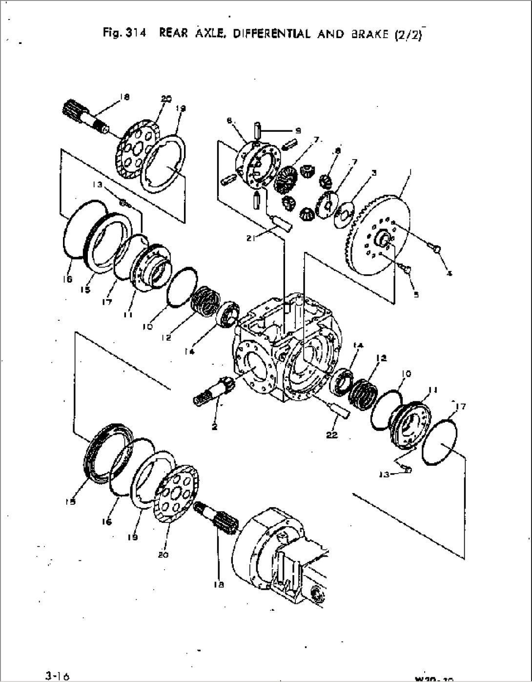 RERAR AXLE¤ DIFFERENTIAL AND BRAKE (2/2)