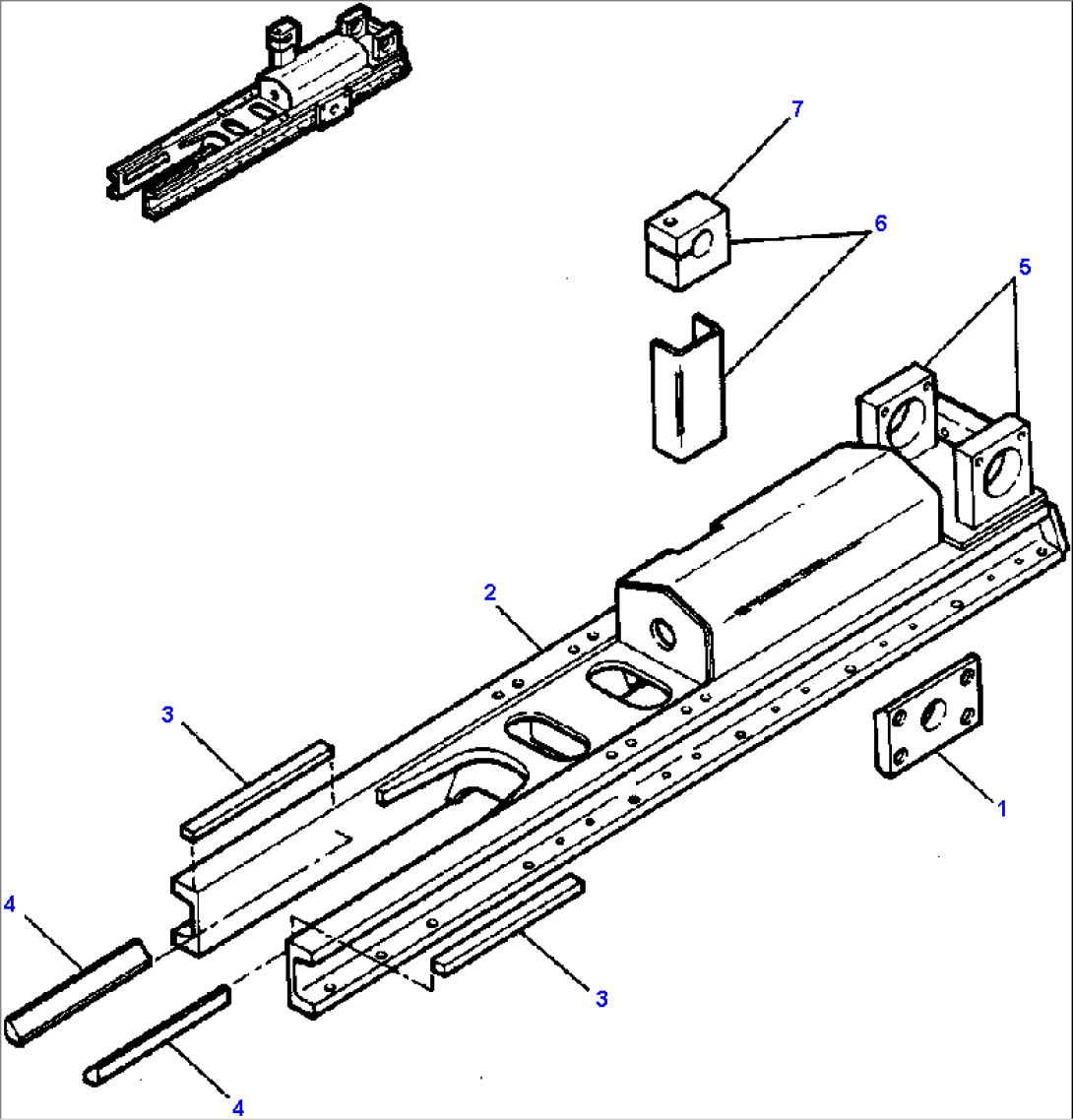 TRACK FRAME - WITH BOLT ON TOP IDLER