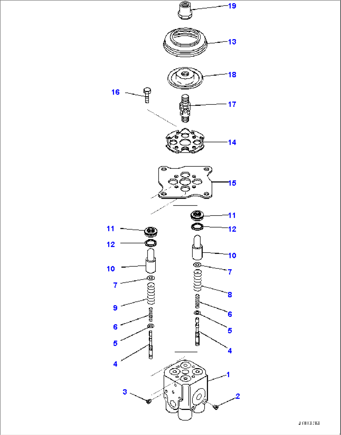 Floor Frame, PPC Valve for Ripper (#30147-)