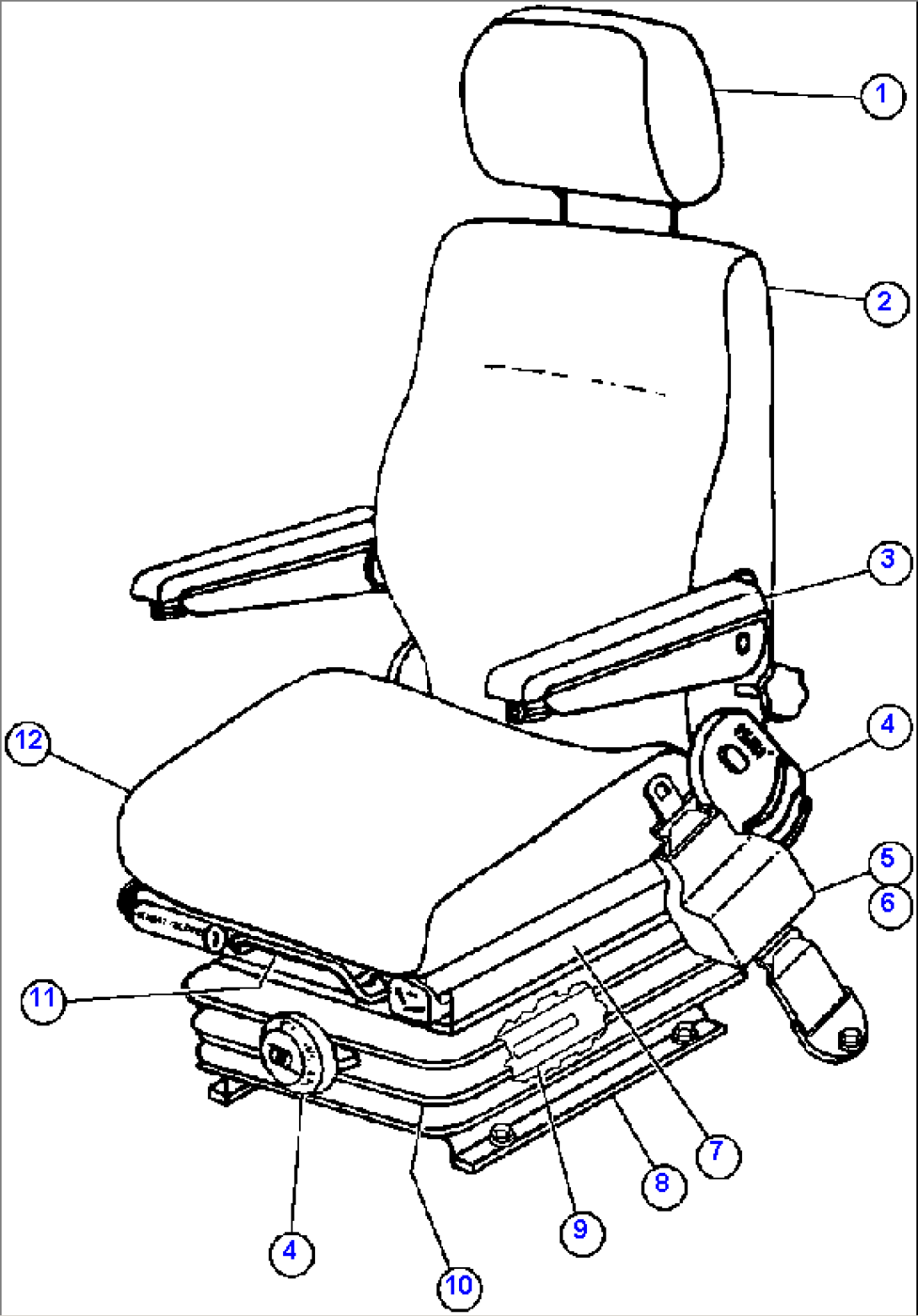 PASSENGER SEAT ASSEMBLY (PB9771)