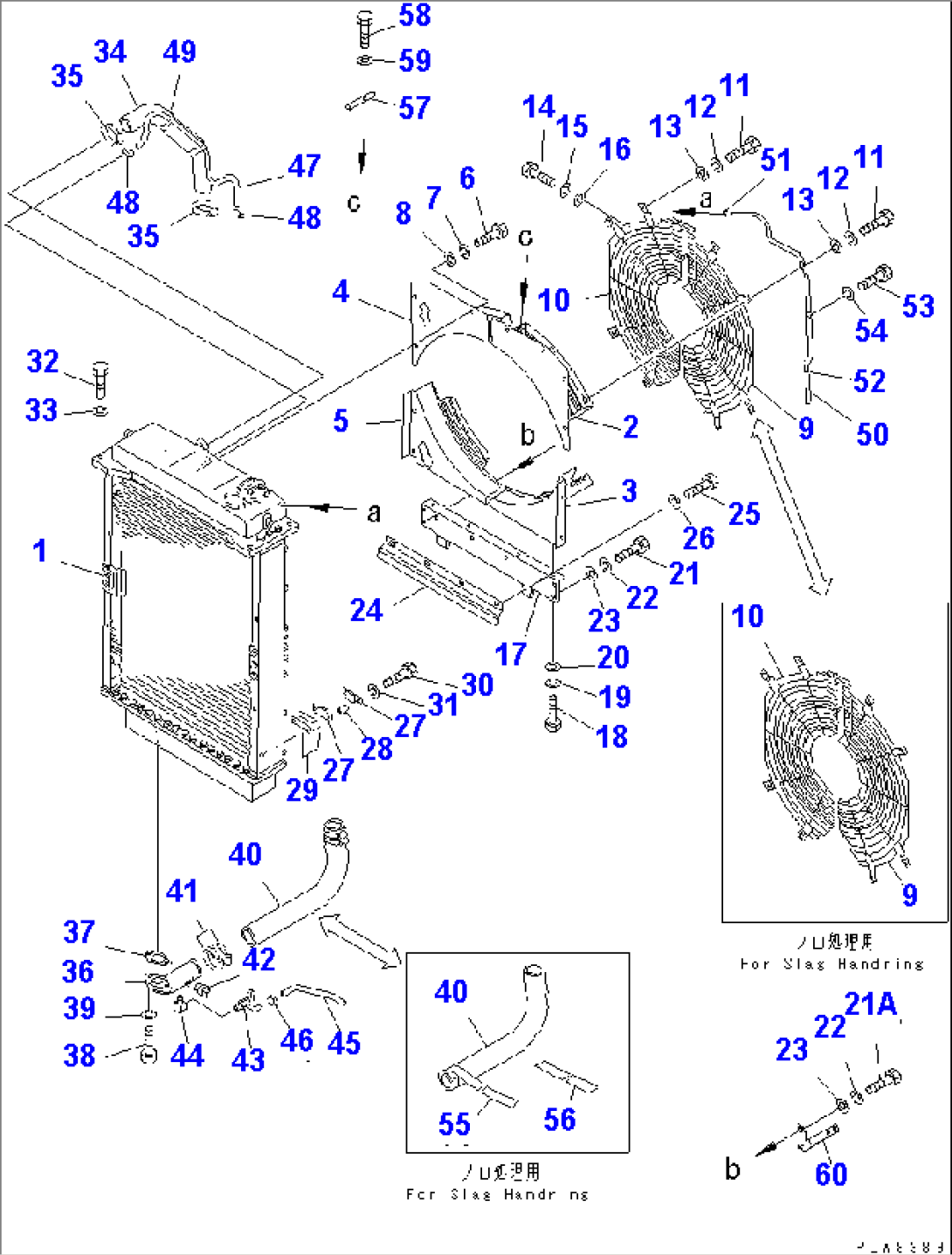 RADIATOR COVER AND PIPING(#16528-)