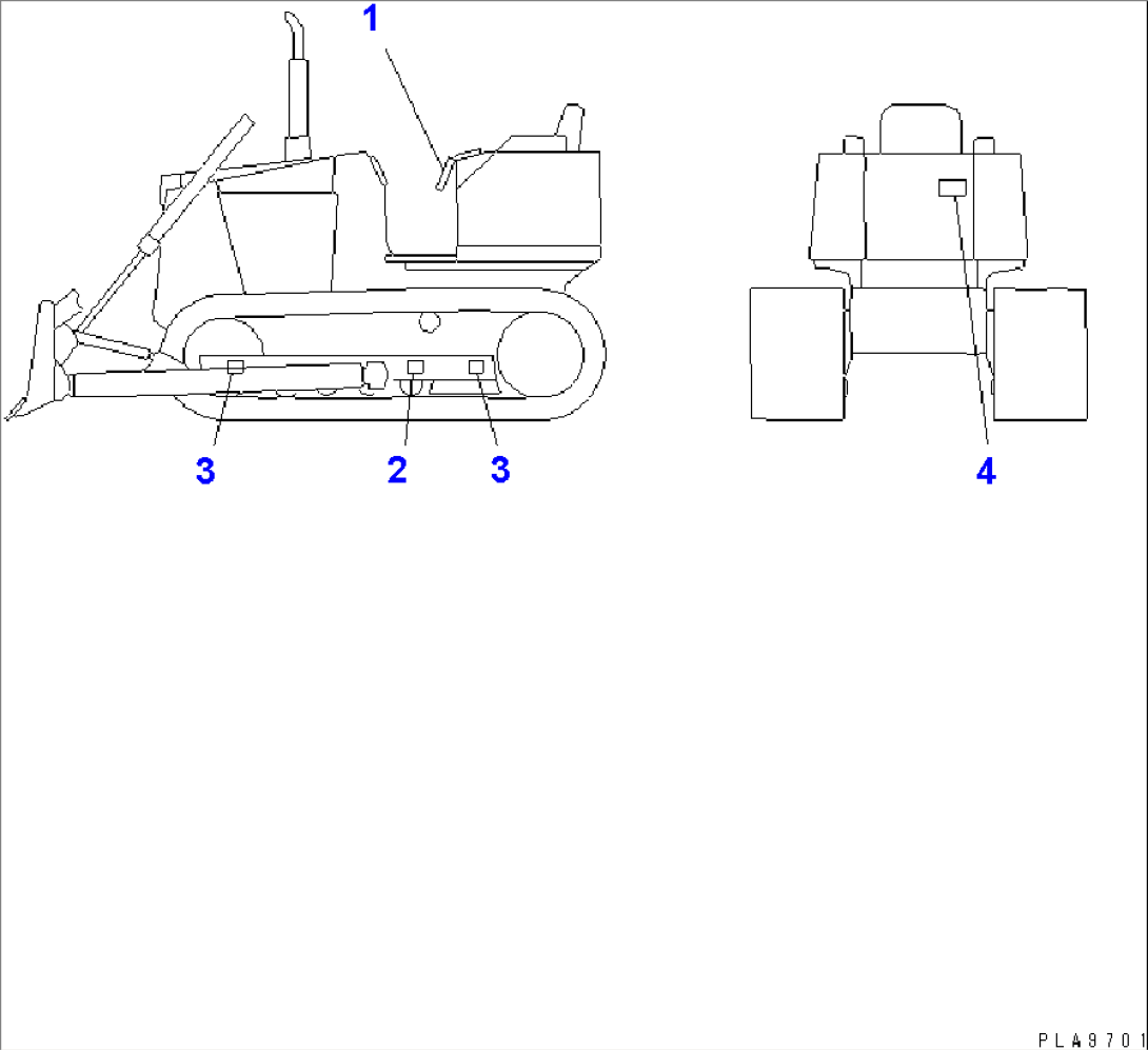 CENTER OF GRAVITY MARK