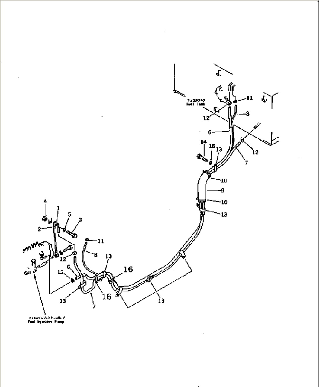 FUEL LINE (SLAG HANDLING)(#3001-)