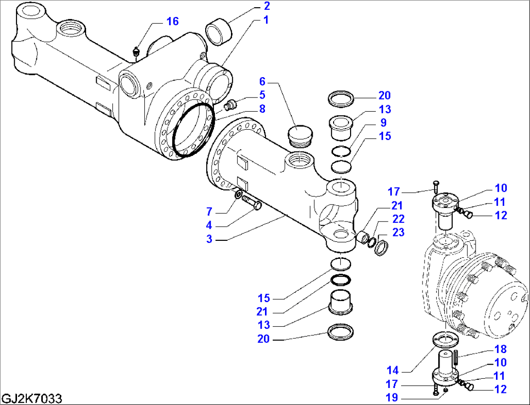 FRONT AXLE (4/6) - AXLE HOUSING