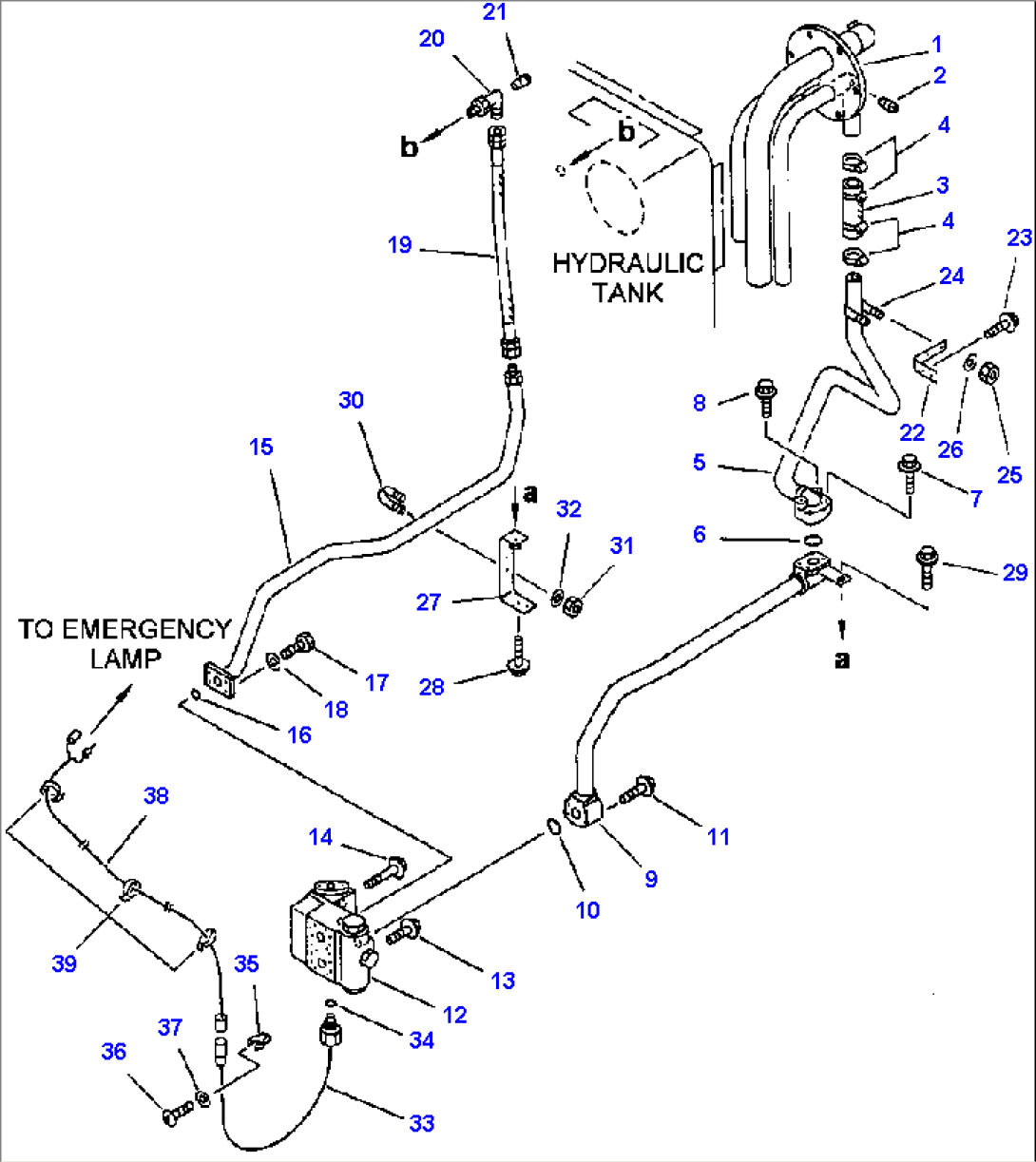 FIG NO. 4835 GROUND DRIVEN STEERING PIPING RESERVOIR TO DIVIDER VALVE