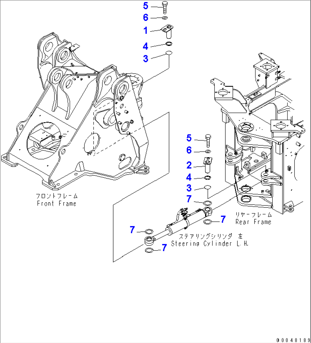 STEERING CYLINDER MOUNT(#55001-)