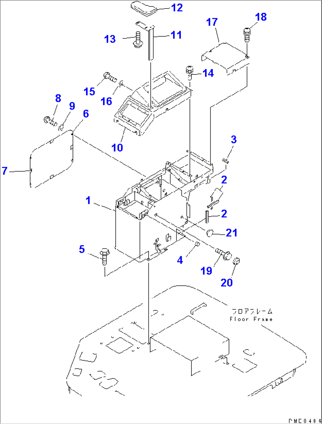 R.H. CONSOLE BOX (SNOW REMOVING SPEC.)(#50001-)