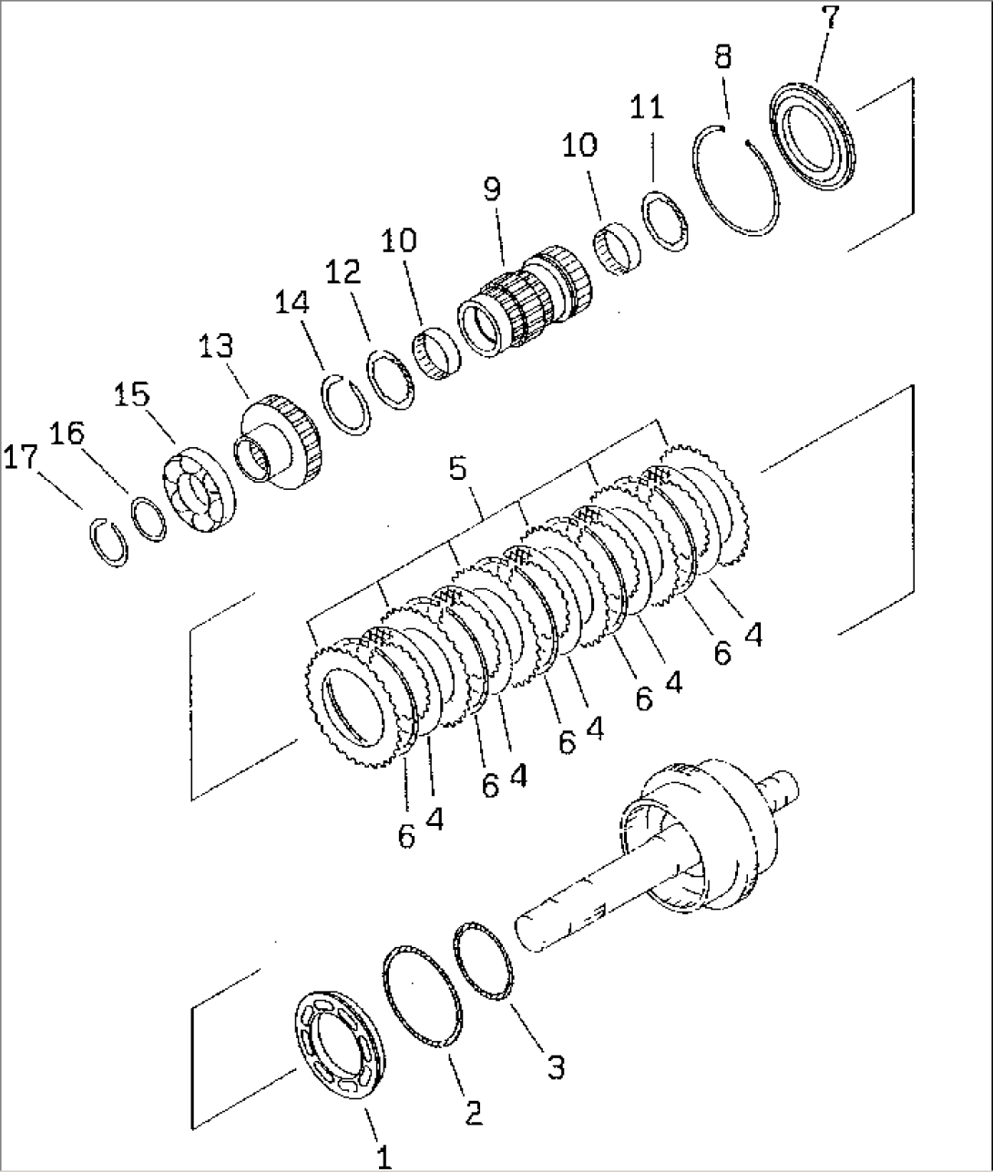 TRANSMISSION (1ST CLUTCH)(#50001-)