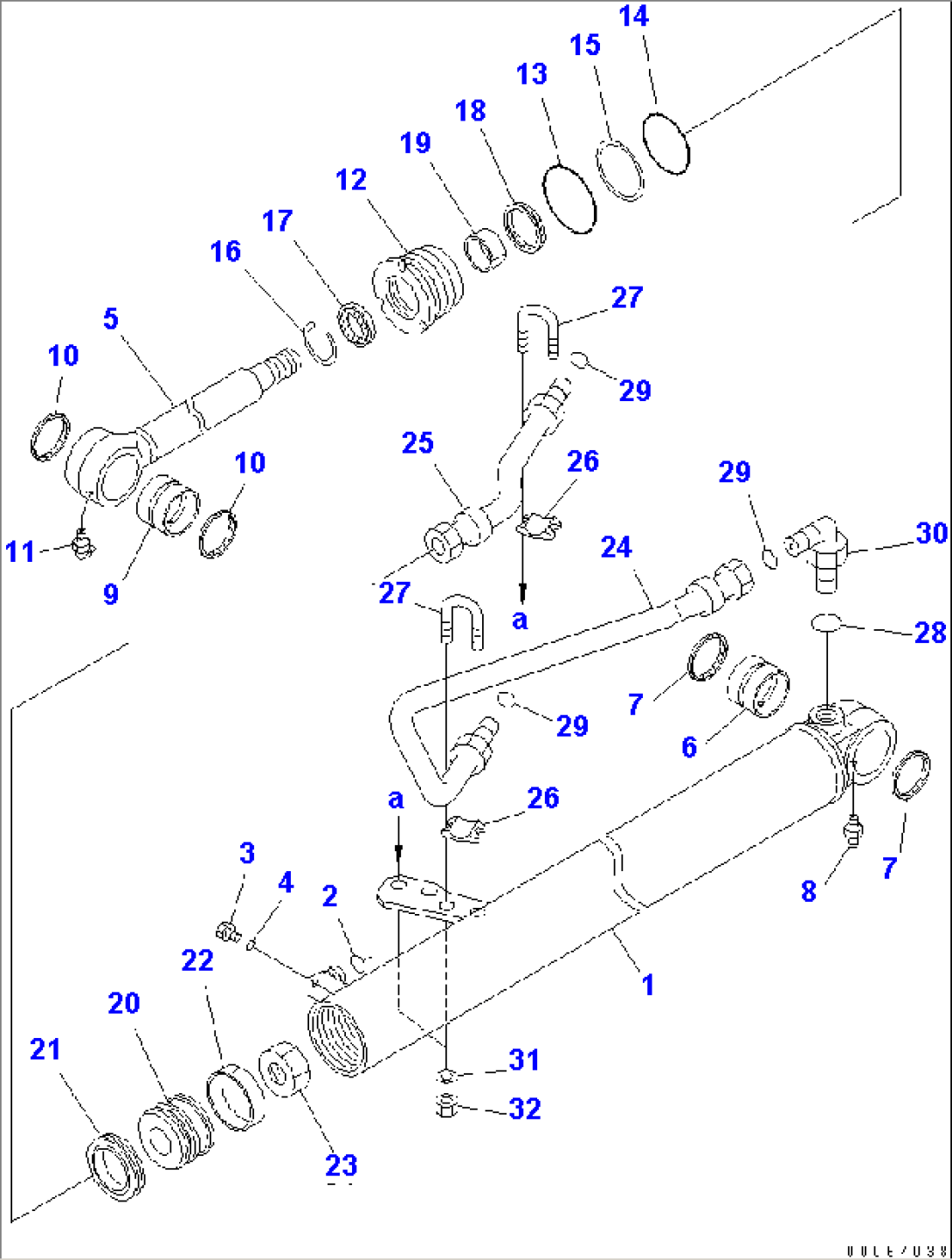 STEERING CYLINDER (INNER PARTS) (RHS)