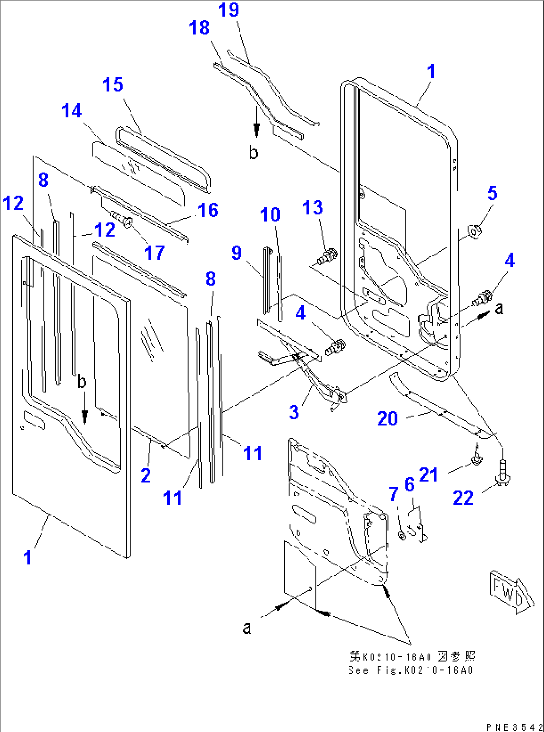 ROPS CAB (DOOR¤ R.H.)
