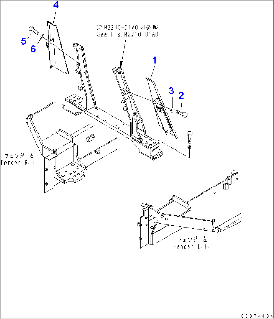HOOD MOUNT(#1001-)