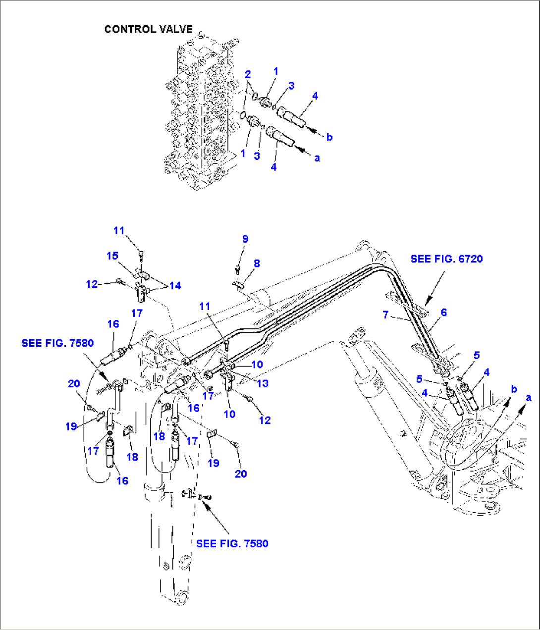 HYDRAULIC PIPING (BUCKET CYLINDER LINE)